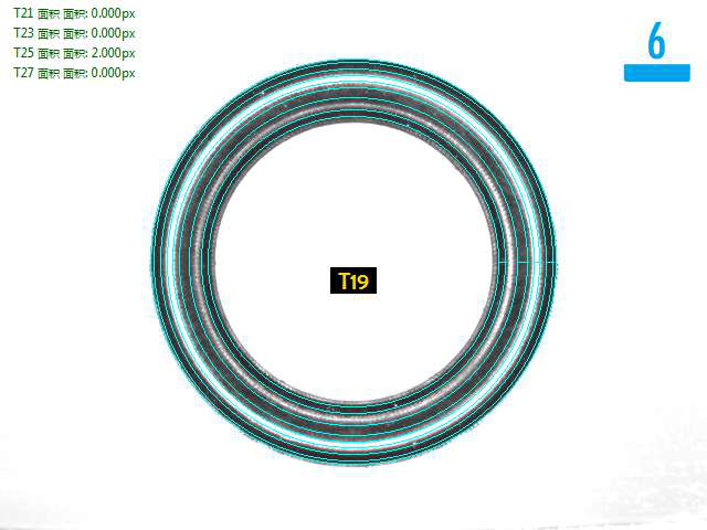 頂部檢測良品分析圖: OK
