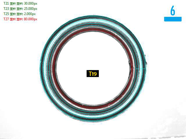 頂部檢測缺料不良分析圖:NG