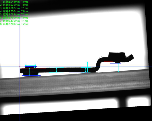 側面背光檢測良品分析圖
