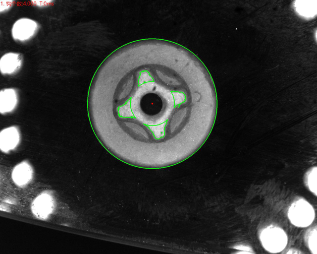 頂部正光檢測良品分析圖